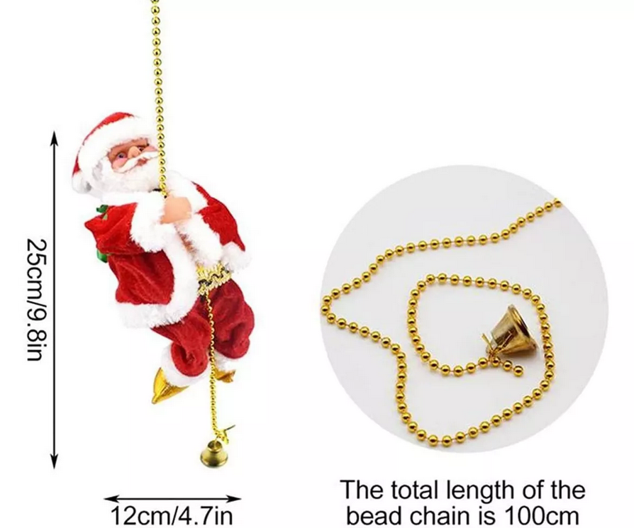 Santa Claus Sube y Baja Musical Navidad, Papá Noel Navidad