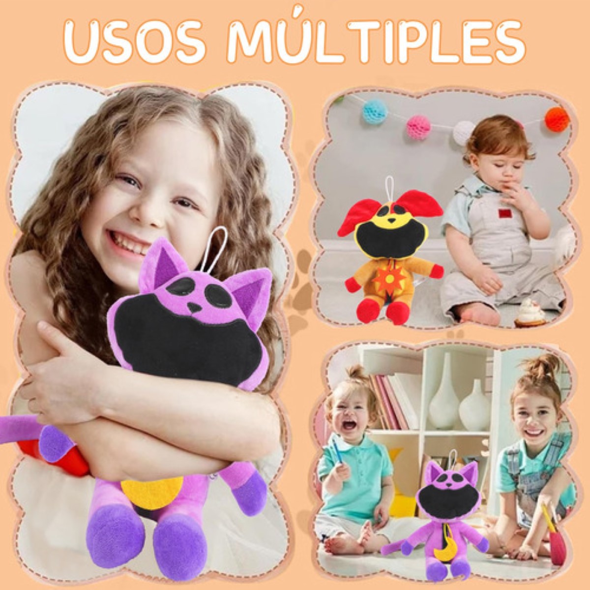 2pcs Peluche Catnap Poppy Playtime Dogday COLORES