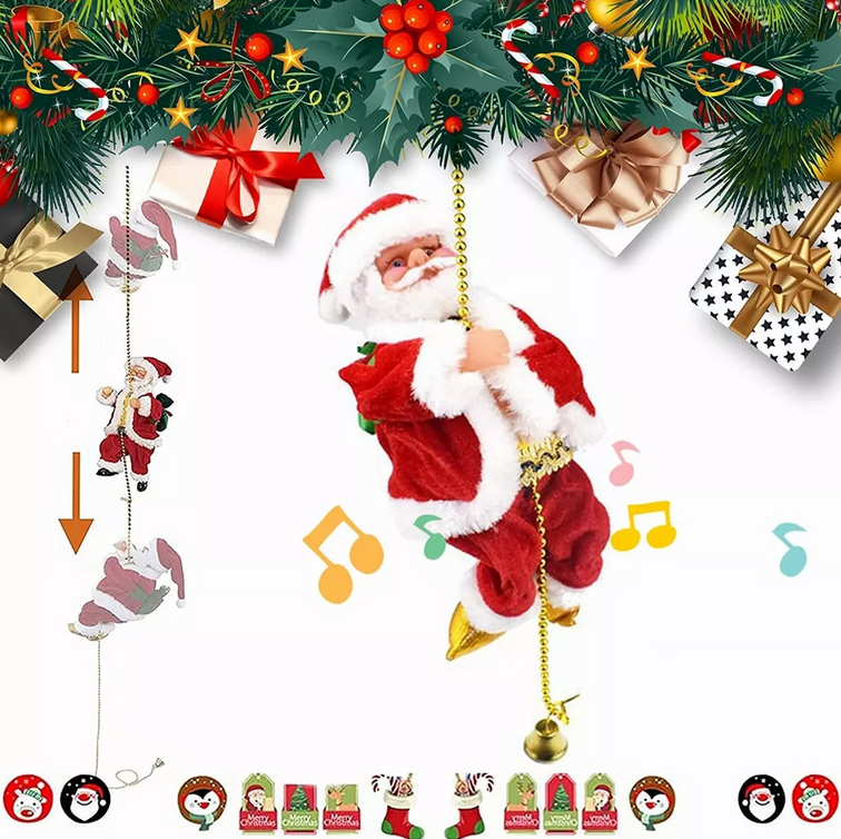 Santa Claus Sube y Baja Musical Navidad, Papá Noel Navidad