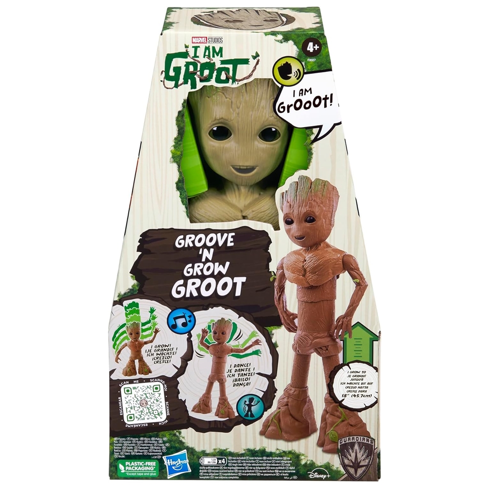 Figura Interactiva De I Am Groot Groove 'n Grow Groot Hasbro F8027