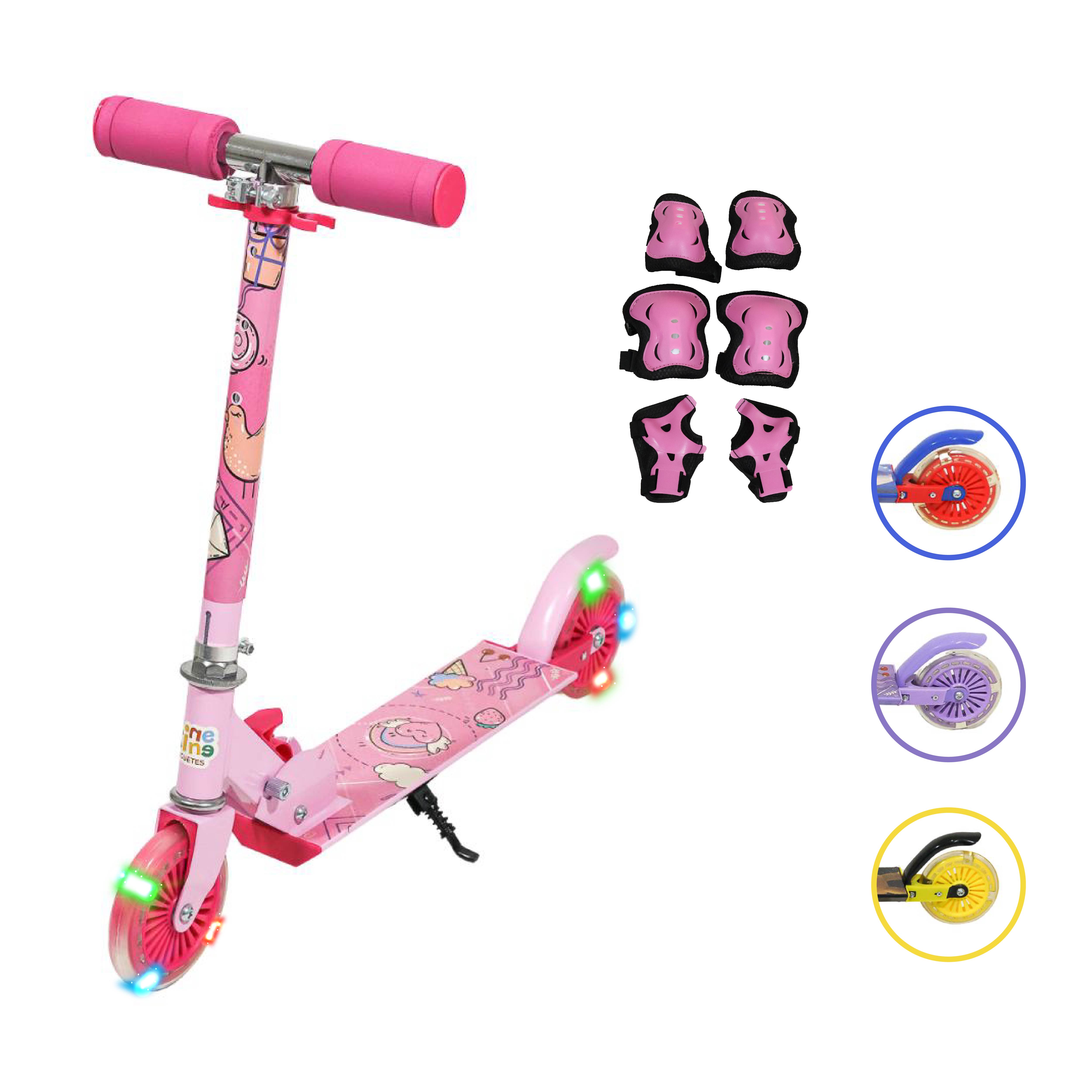 Scooter Patín Del Diablo Infantil Plegable Y Ajustable Con