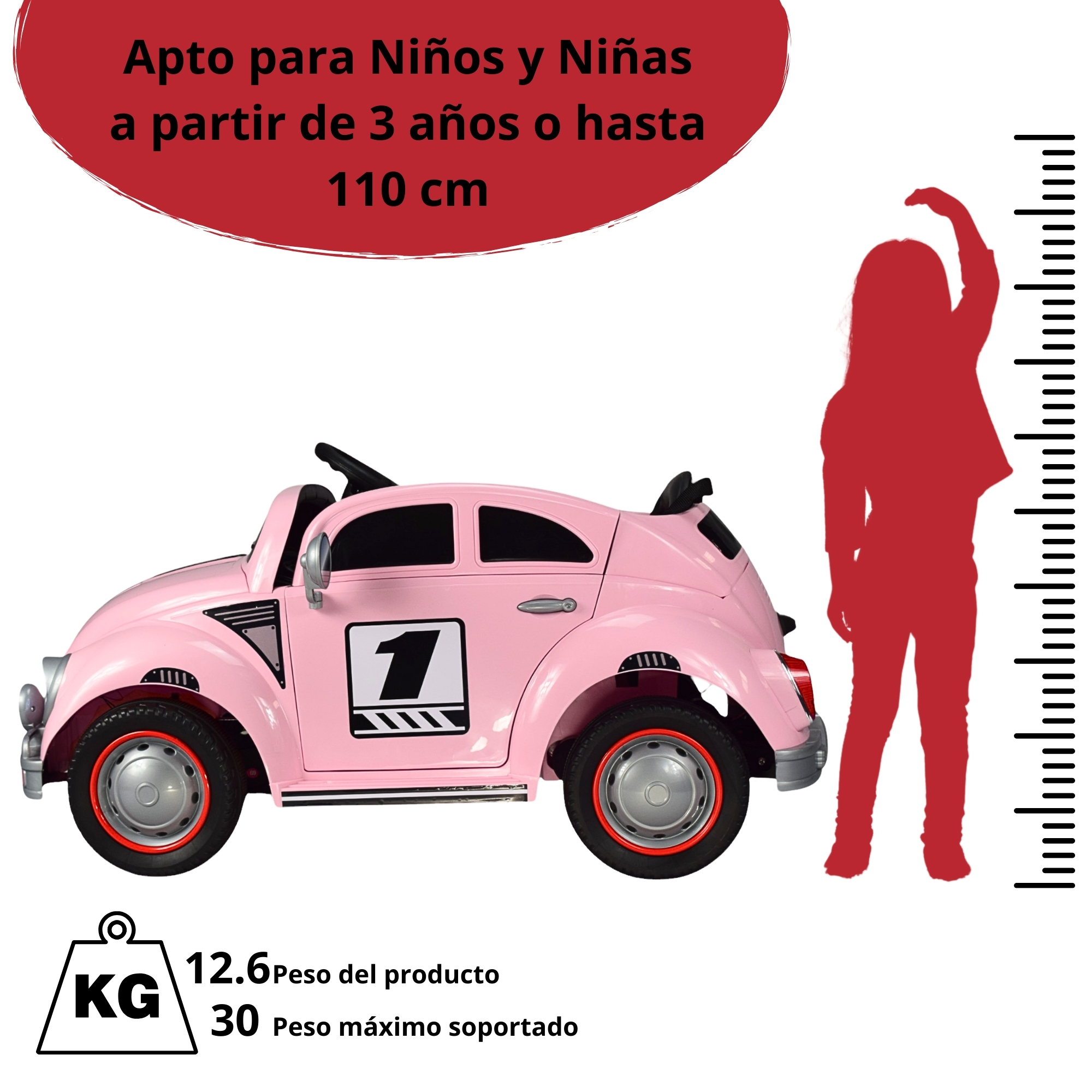Vocho Montable Beetle Rosa Prinsel Adventure Vocho Prinsel