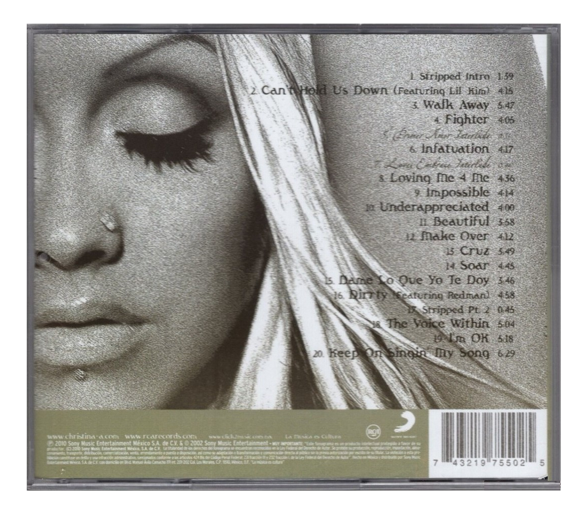 Christina Aguilera Stripped Cd - Dame Lo Que Te Doy.