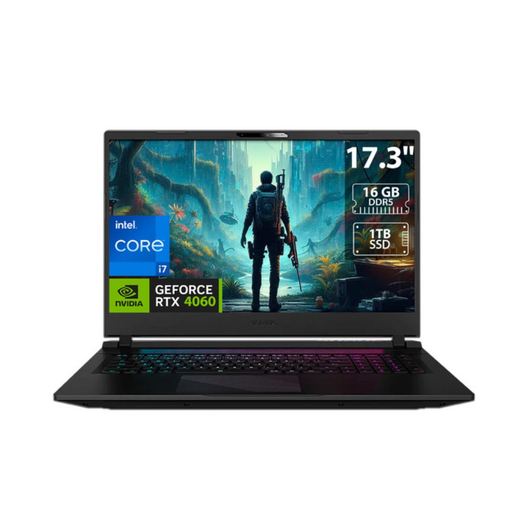 Laptop Gamer Aorus 17 17.3 pulgadas Full HD Intel Core i7 NVIDIA GeForce RTX 4060 16 GB RAM 1 TB SSD