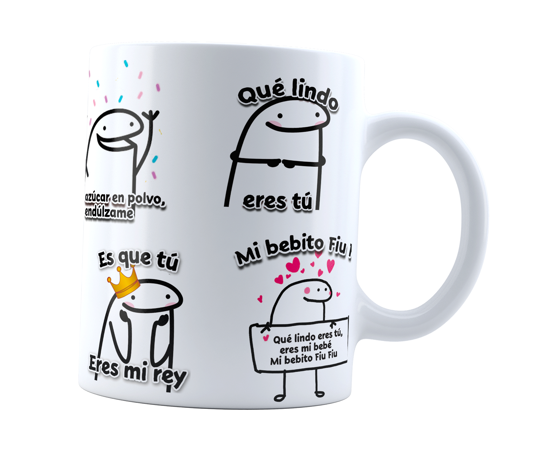 Taza Flork Bebito Fiu Fiu Caramelo De Chocolate | Meme canción