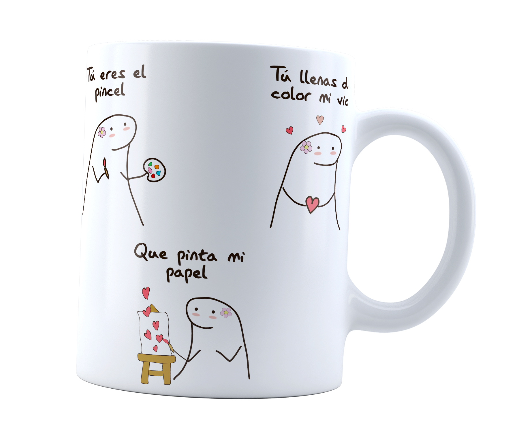 Taza Flork Tu Eres El Pincel Canción Amor Meme Tik Tk Café