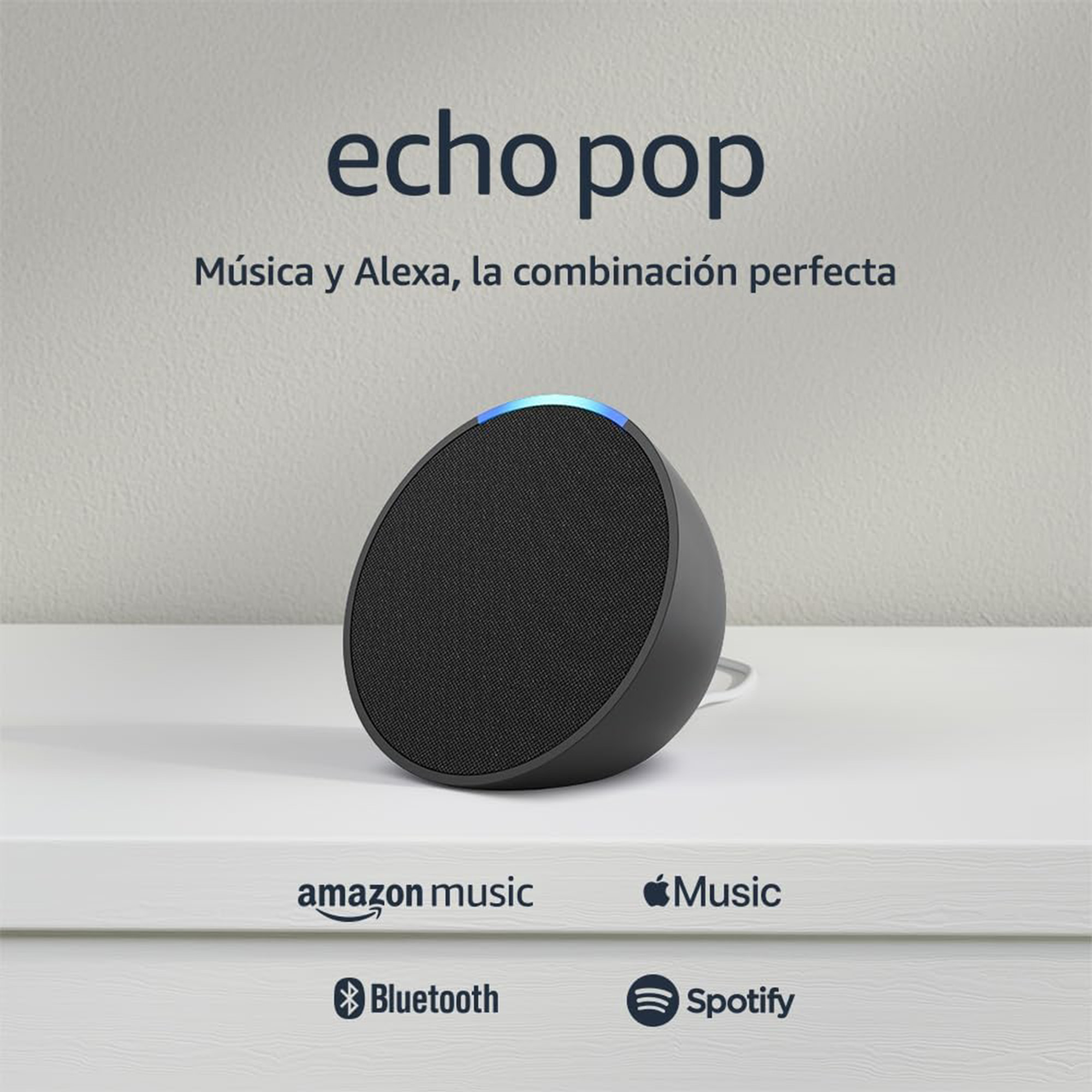 Bocina Inteligente Amazon Echo Pop - Negro 