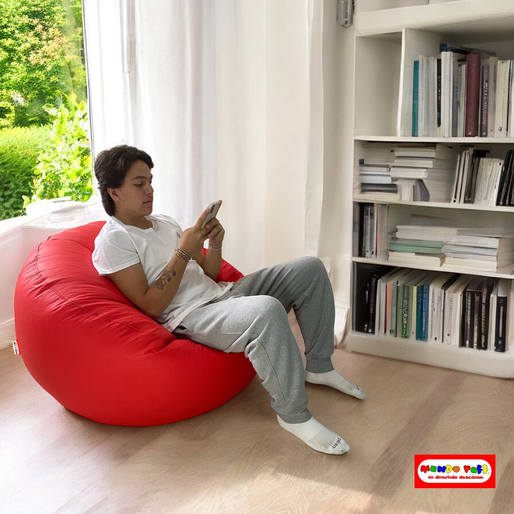 Sillón Puff Circular Grande marca Mundo Puff .
