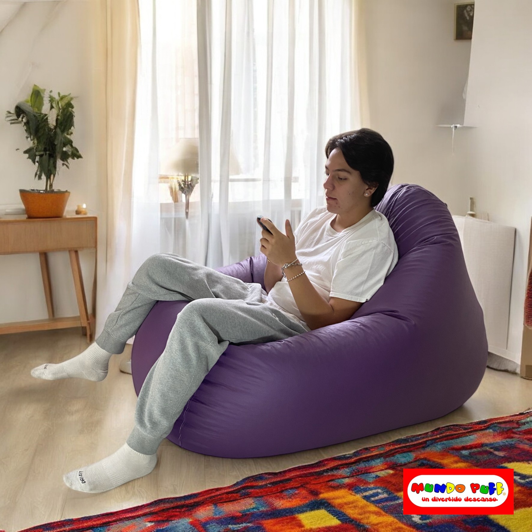 Sillón Puff Pera Doble marca Mundo Puff .