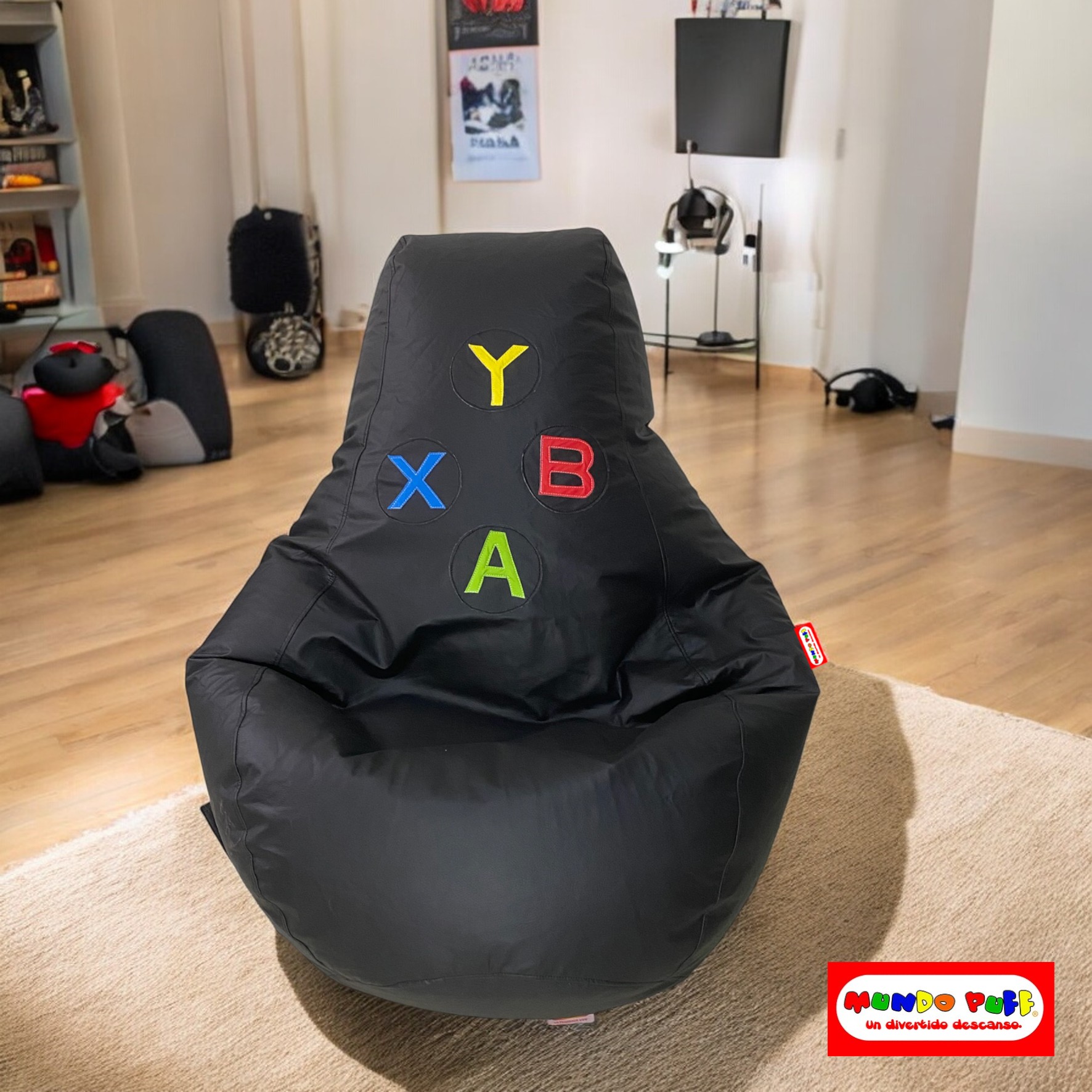 Sillón Puff Pera Gamer Grande marca Mundo Puff .