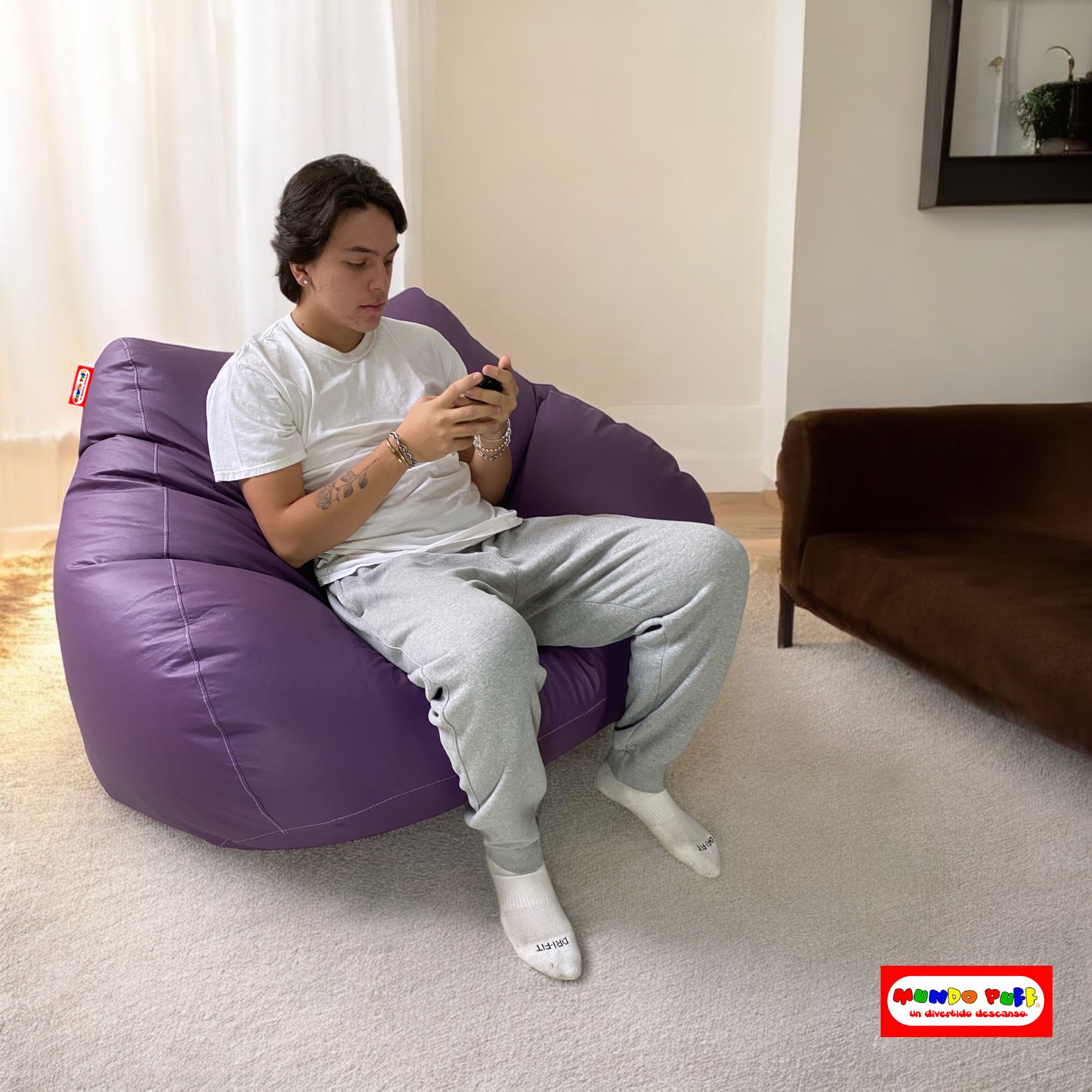 Sillón Puff Pera Doble marca Mundo Puff .