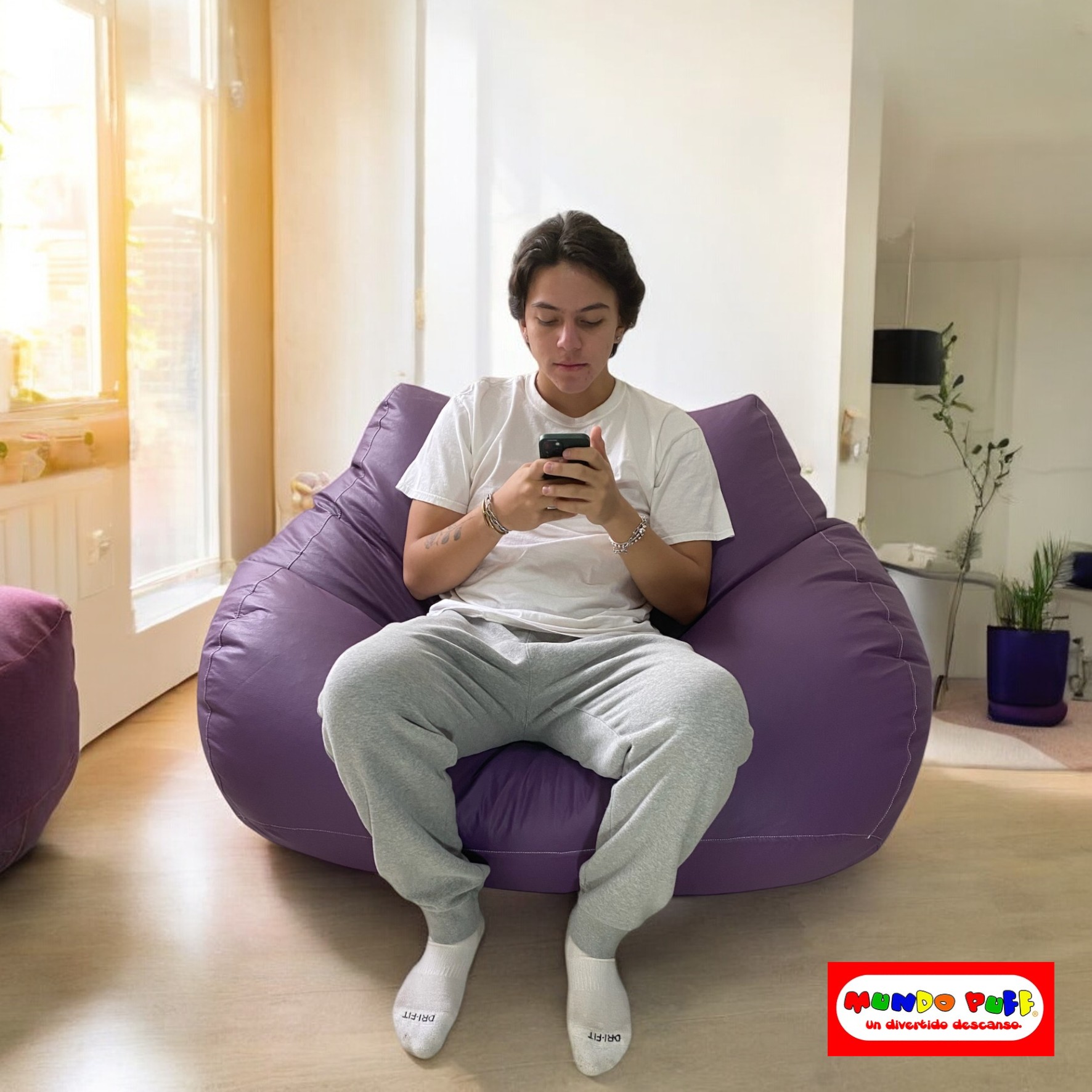 Sillón Puff Pera Doble marca Mundo Puff .