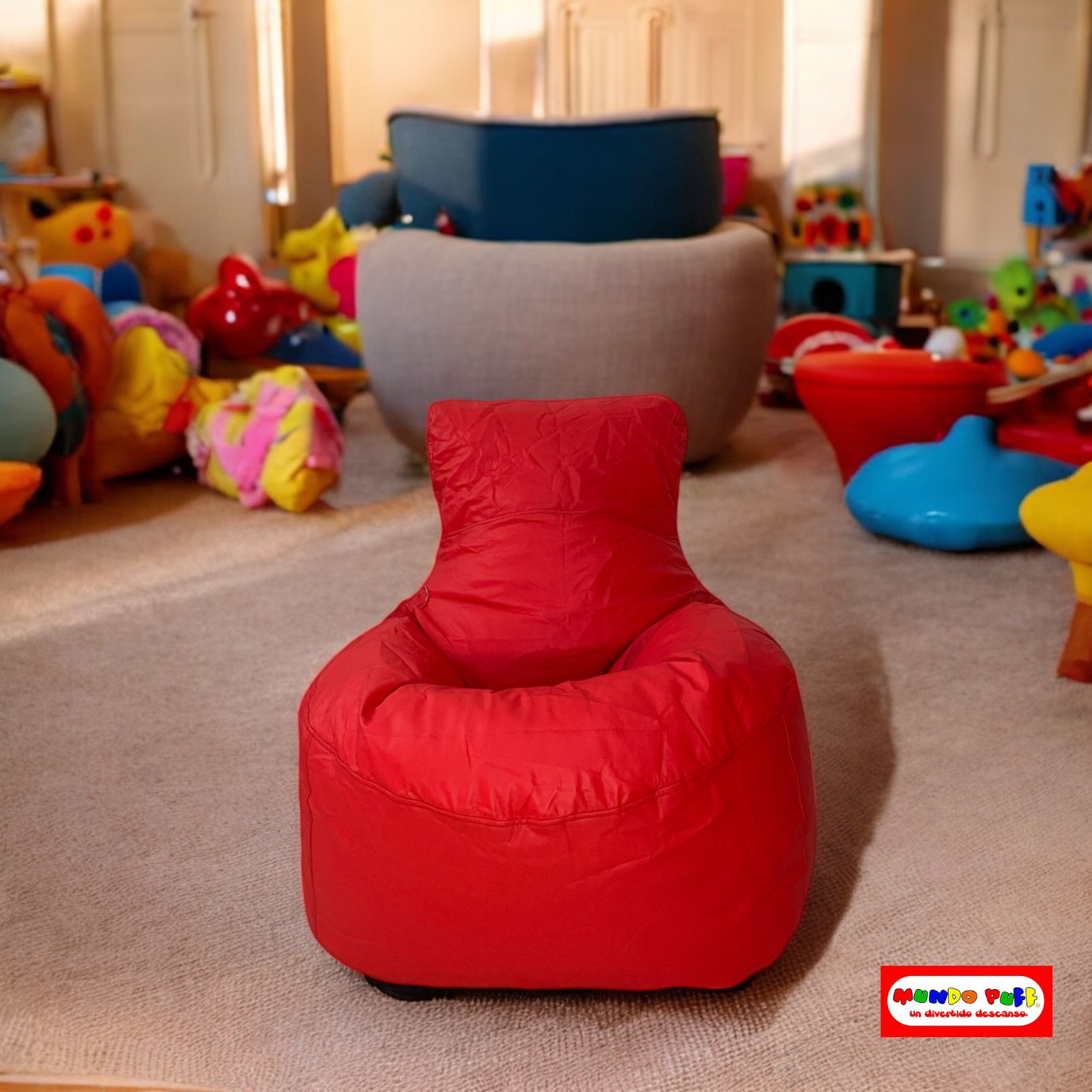Sillón Puff Panzoncito marca Mundo Puff .