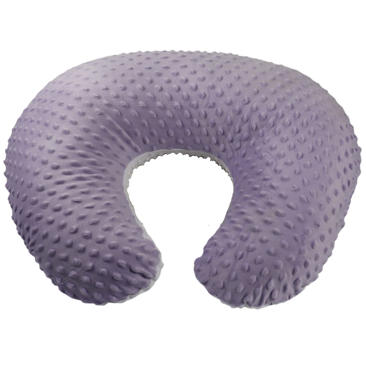 Mãe Baby Almohada de Lactancia para Amamantar Bebe | Cojin Antirreflujo Ultra Comodo| Incluye Cojin Funda Premium | Tela Muy Suave y Lavable Hipoalergénicas Fresco (Lila)