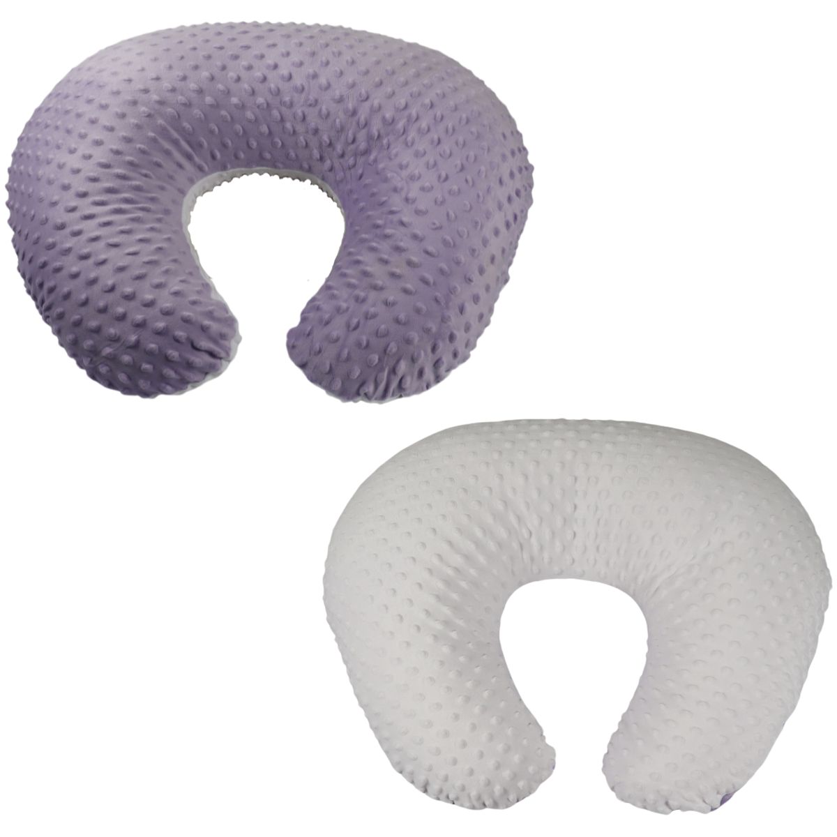 Mãe Baby Almohada de Lactancia para Amamantar Bebe | Cojin Antirreflujo Ultra Comodo| Incluye Cojin Funda Premium | Tela Muy Suave y Lavable Hipoalergénicas Fresco (Lila)