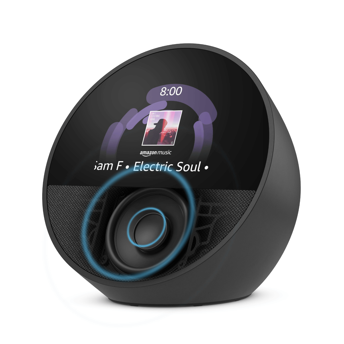 Amazon Alexa Echo Spot 2024 Dispositivo Inteligente para el Hogar, Control por Voz, Diseño Moderno - Negro