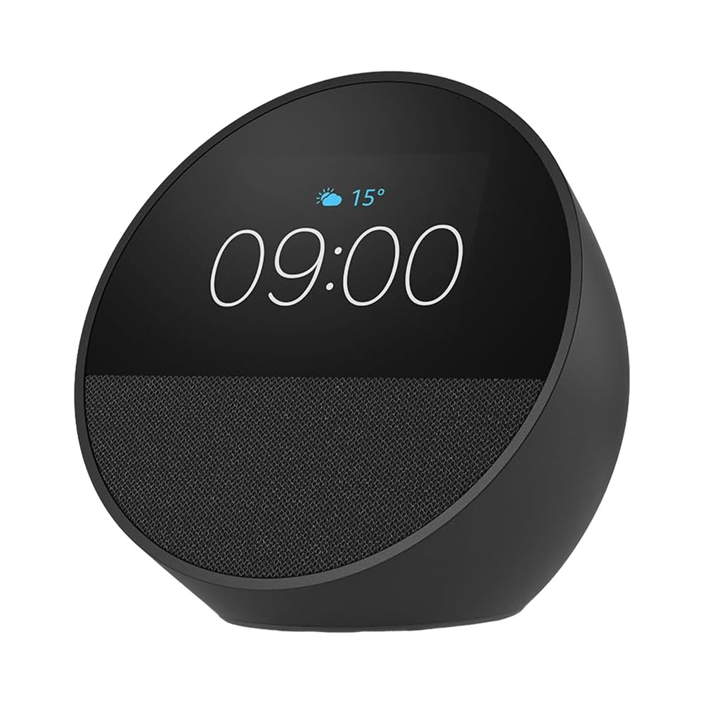 Amazon Alexa Echo Spot 2024 Dispositivo Inteligente para el Hogar, Control por Voz, Diseño Moderno - Negro