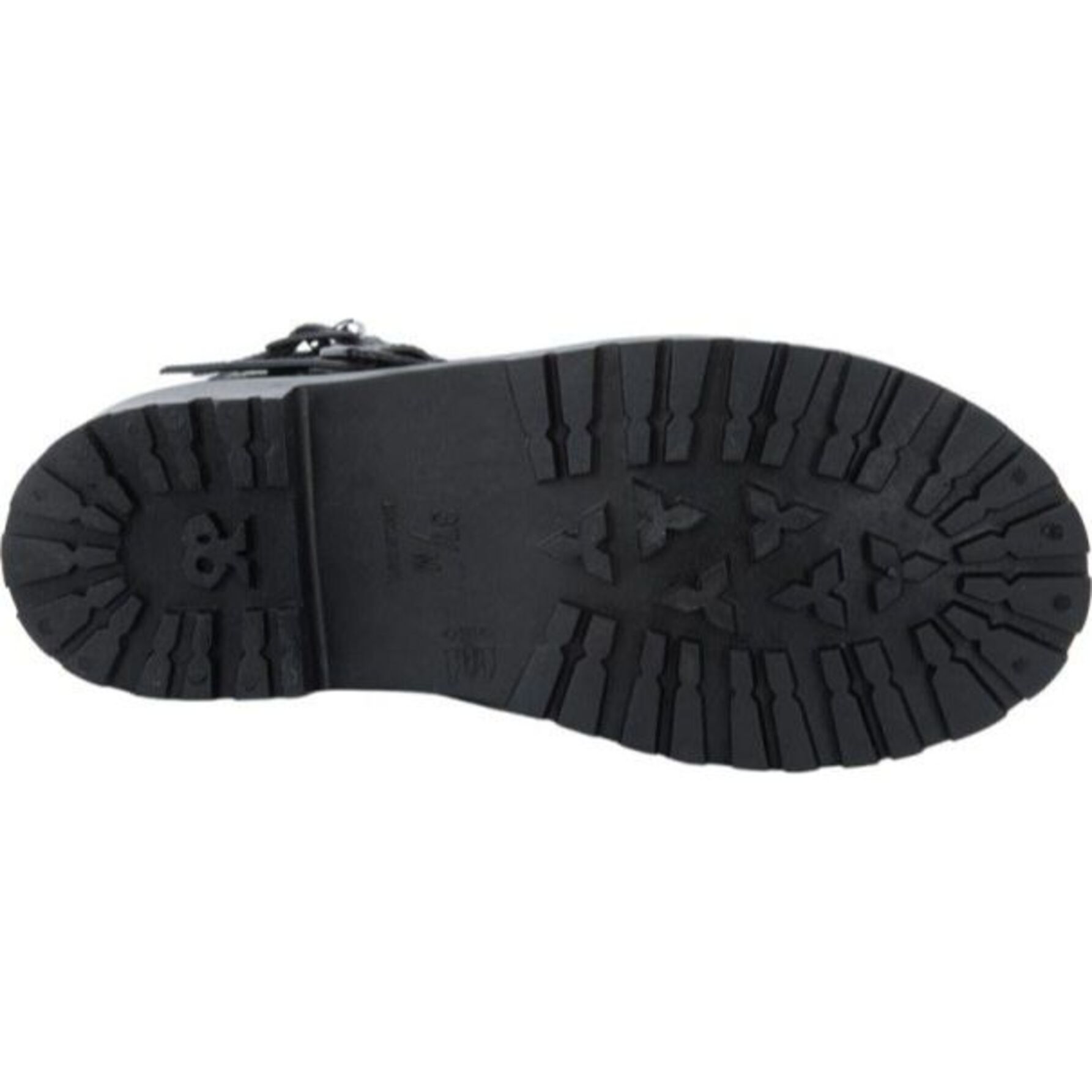 Botas para mujer, para lluvia, con hebillas, color negro, marca PBPS 1140384