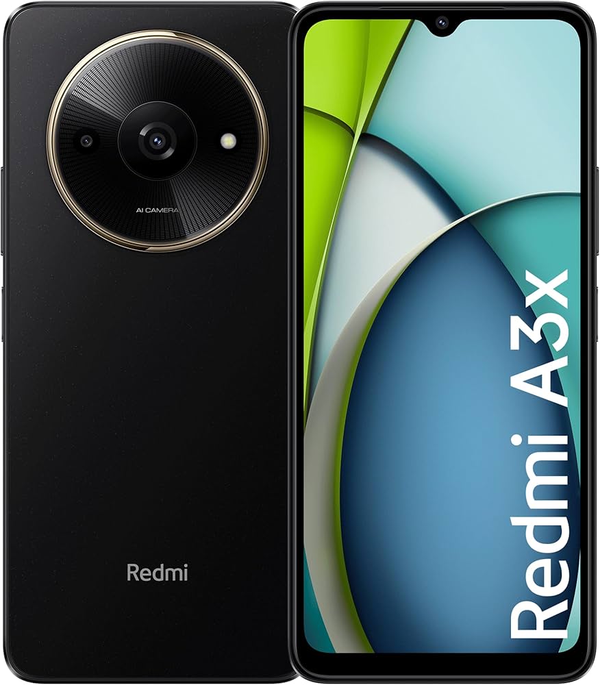 Celular Xiaomi Redmi A3X 128GB/4GB+4GB Ram - Negro