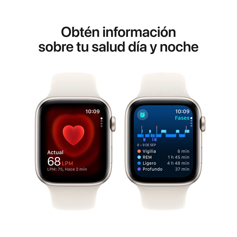 Apple Watch SE 2 Gps 44 Mm Correa M/L - Blanco Estelar