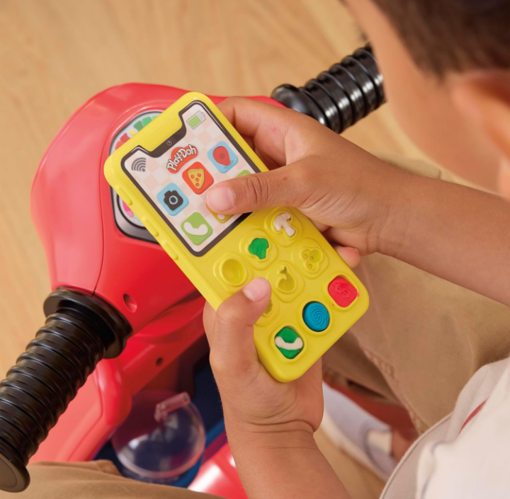Moto repartidor de pizza juguete didáctico multi accesorios 