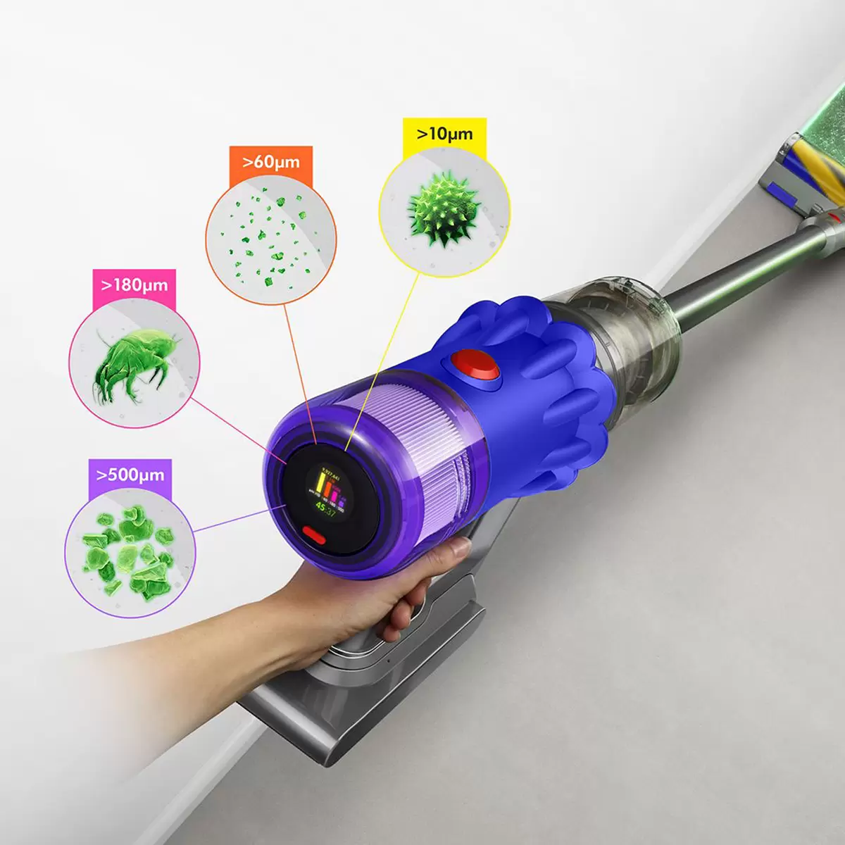 Aspiradora Dyson Inalámbrica V12 DT Slim Fluffy
