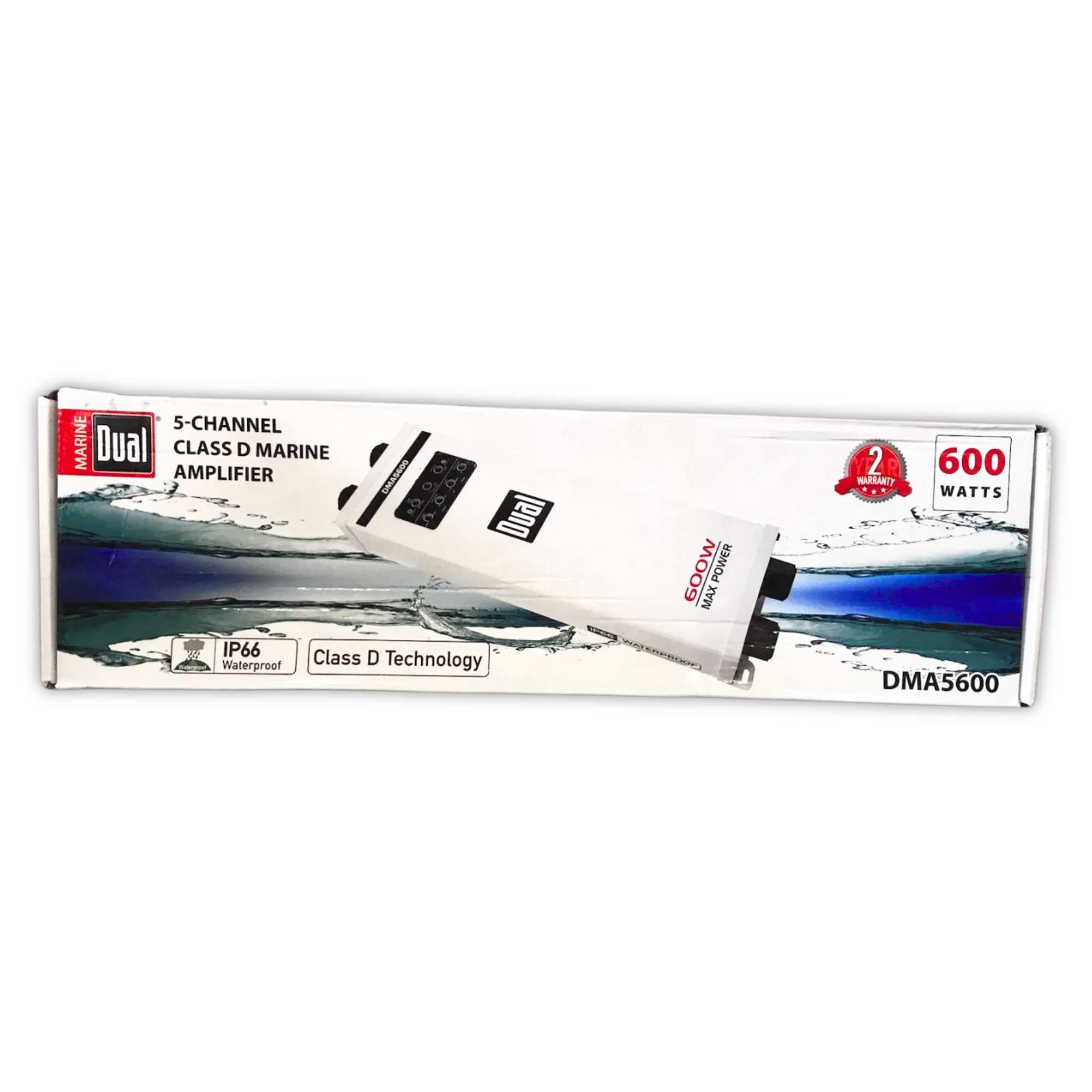 Amplificador Marino 5 Canales Dual DMA5600 Clase D IP67 600W