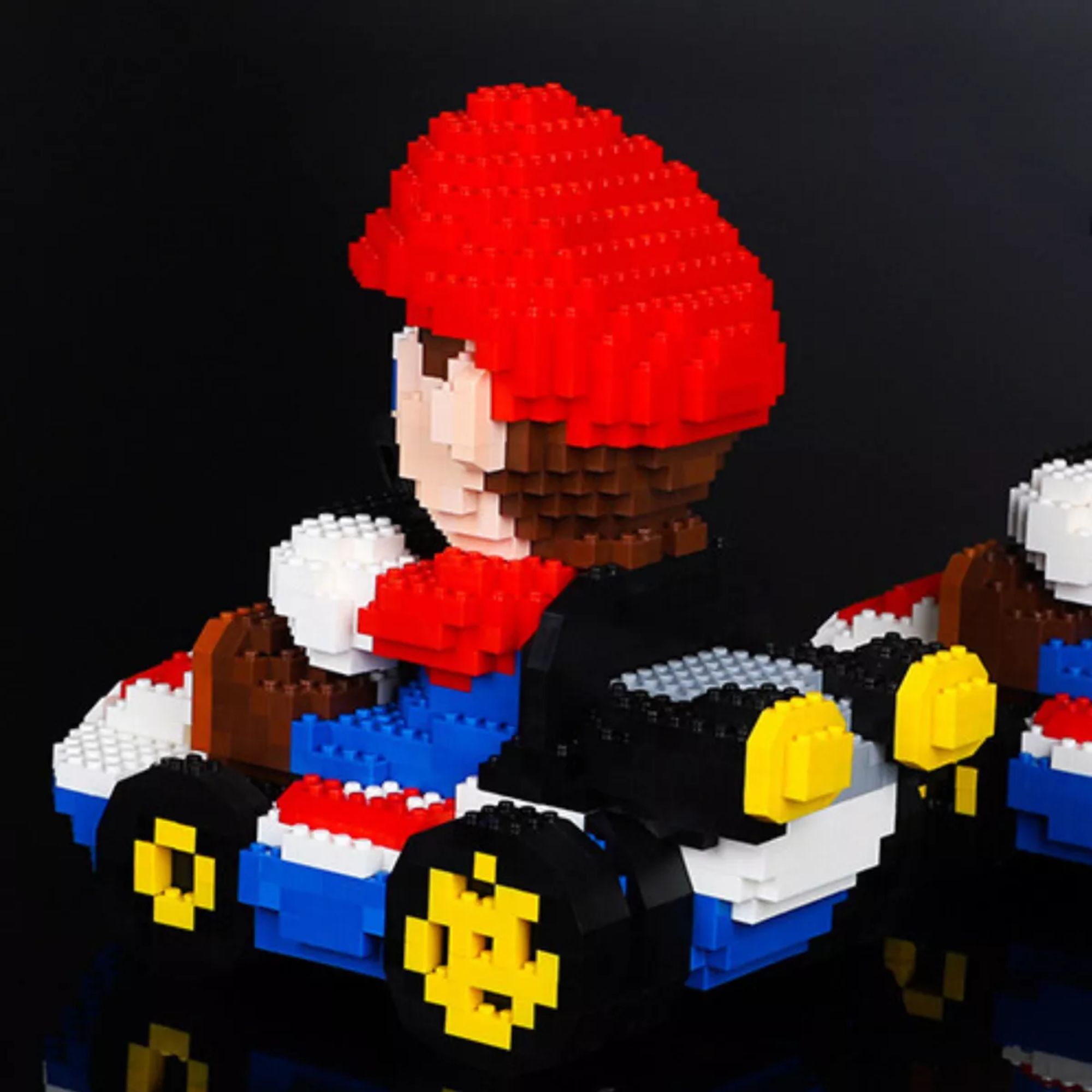 Super Mario Kart Set De Bloques Armables Figura 3d Rompecabezas Figura Mario Kart Armable 