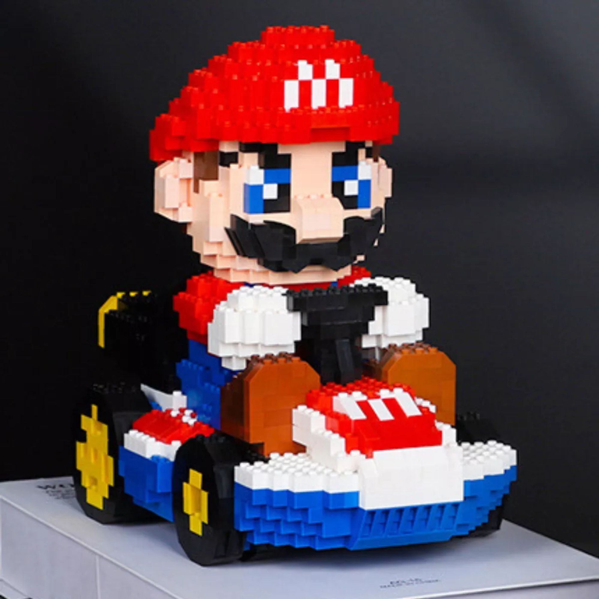 Super Mario Kart Set De Bloques Armables Figura 3d Rompecabezas Figura Mario Kart Armable 