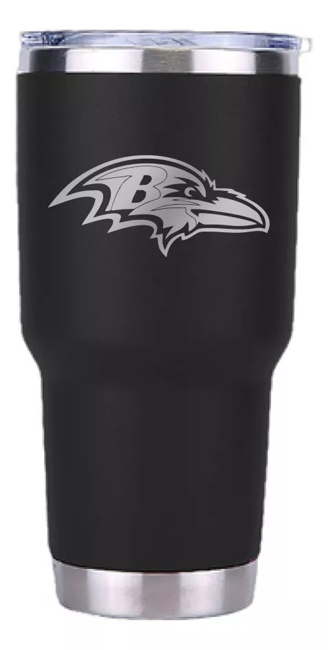 Termo 30 Oz Ravens Cuervos Baltimore Nfl Grabado