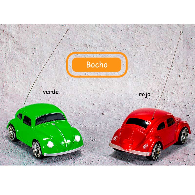 Carro Juguete Escala  set 2 carritos vocho con Control Remoto