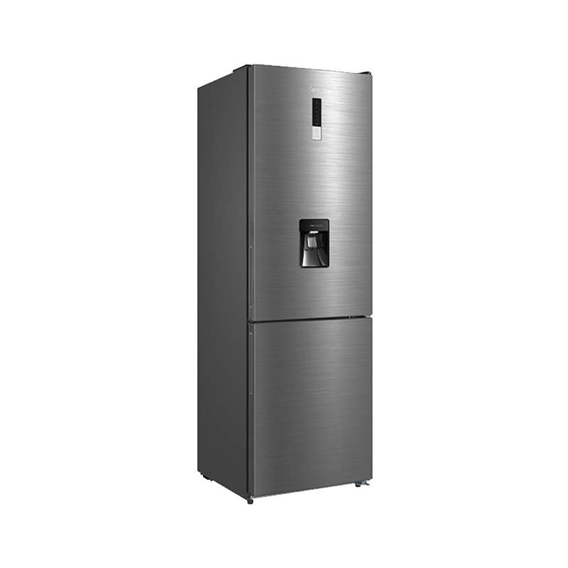 Refrigerador Midea MDRB424FGM46W Bottom Mount Cool Flow Bru Steel 11 P Plata 