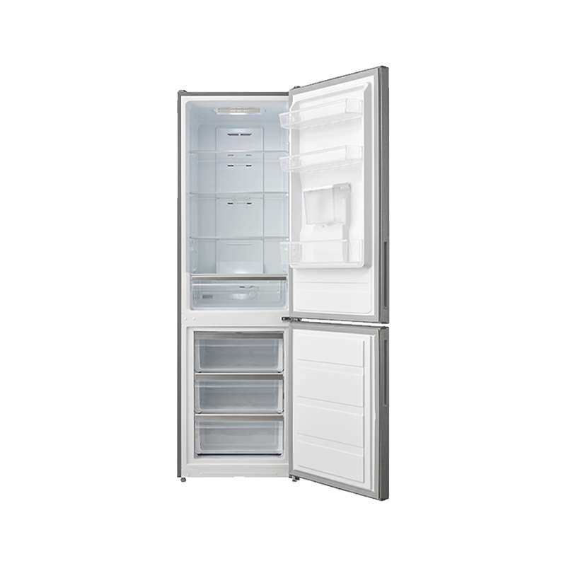 Refrigerador Midea MDRB424FGM46W Bottom Mount Cool Flow Bru Steel 11 P Plata 