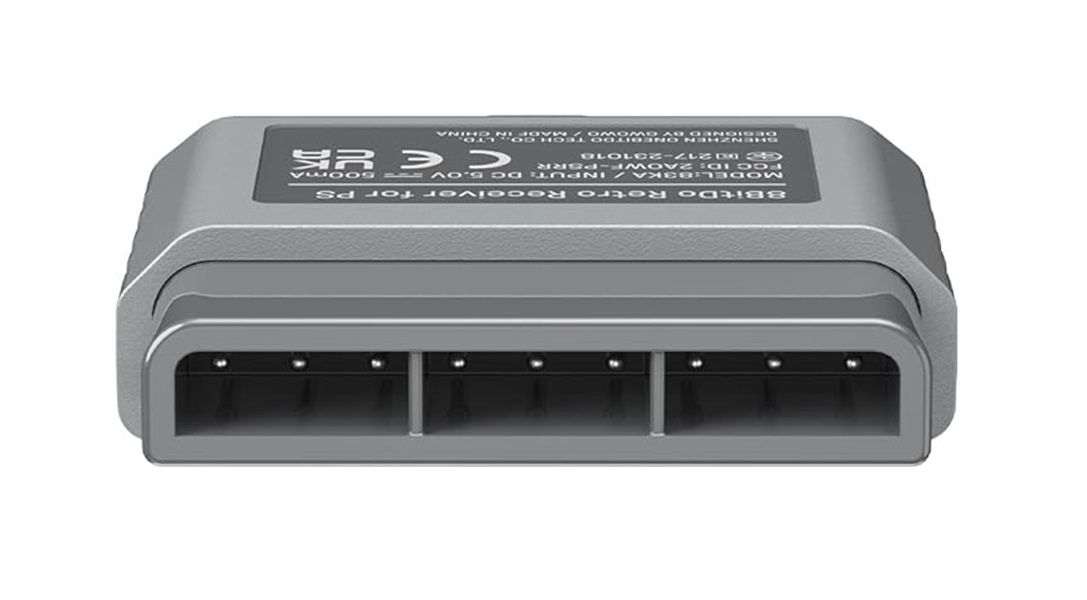 8bitdo Bluetooth Retro Adaptador Ps1 Ps2 Y Windows Gris