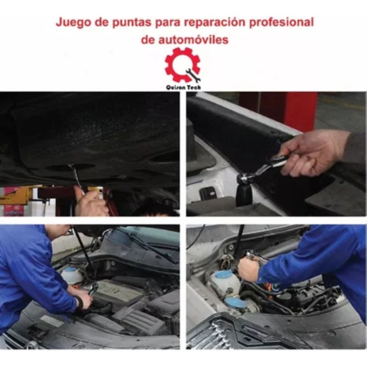 Kit Puntas Bristol Torx Hexagonales Con Adaptador 40 Piezas negro gris