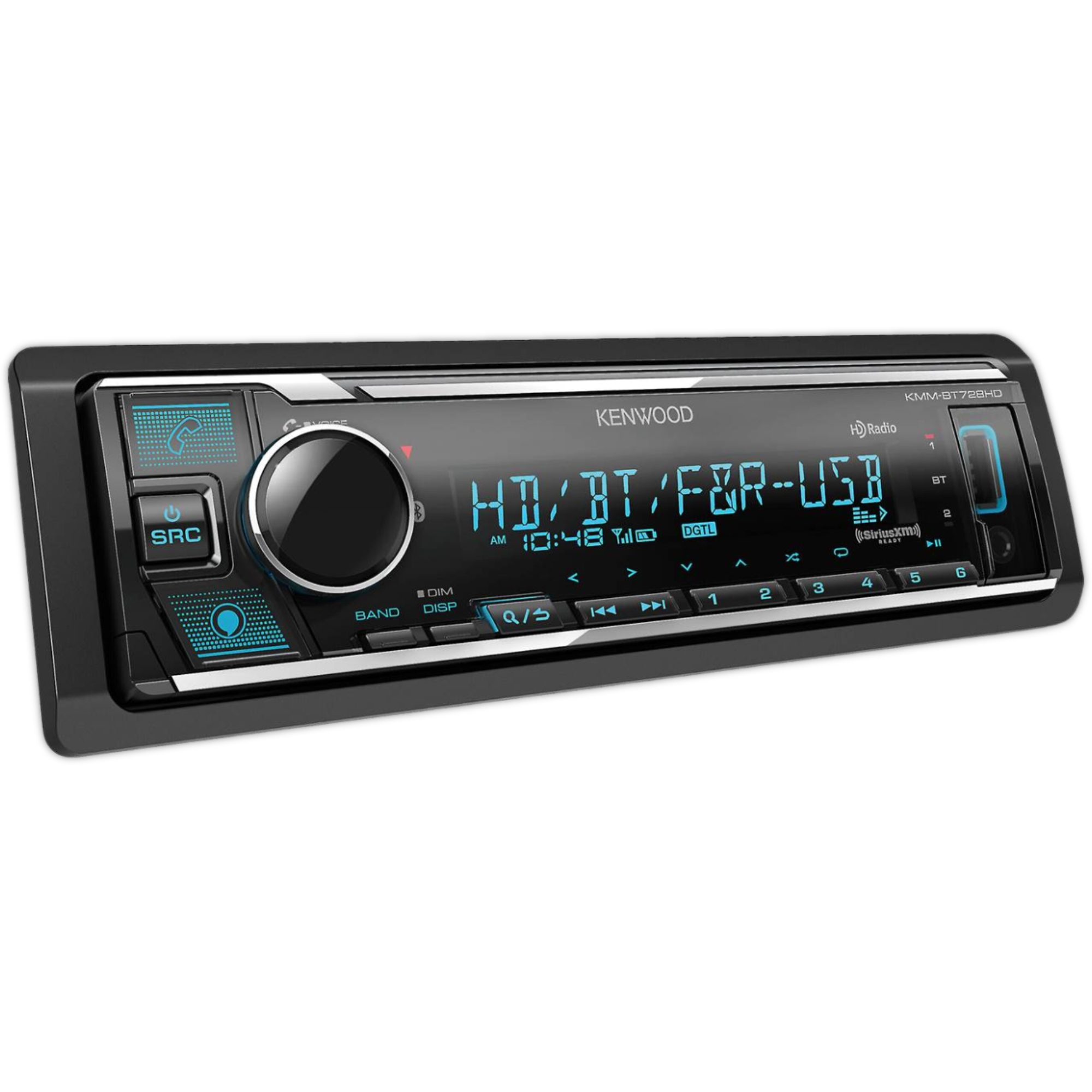 Autoestéreo Kenwood KMM-BT728HD Bluetooth 4 Volts Hd 3 RCAS