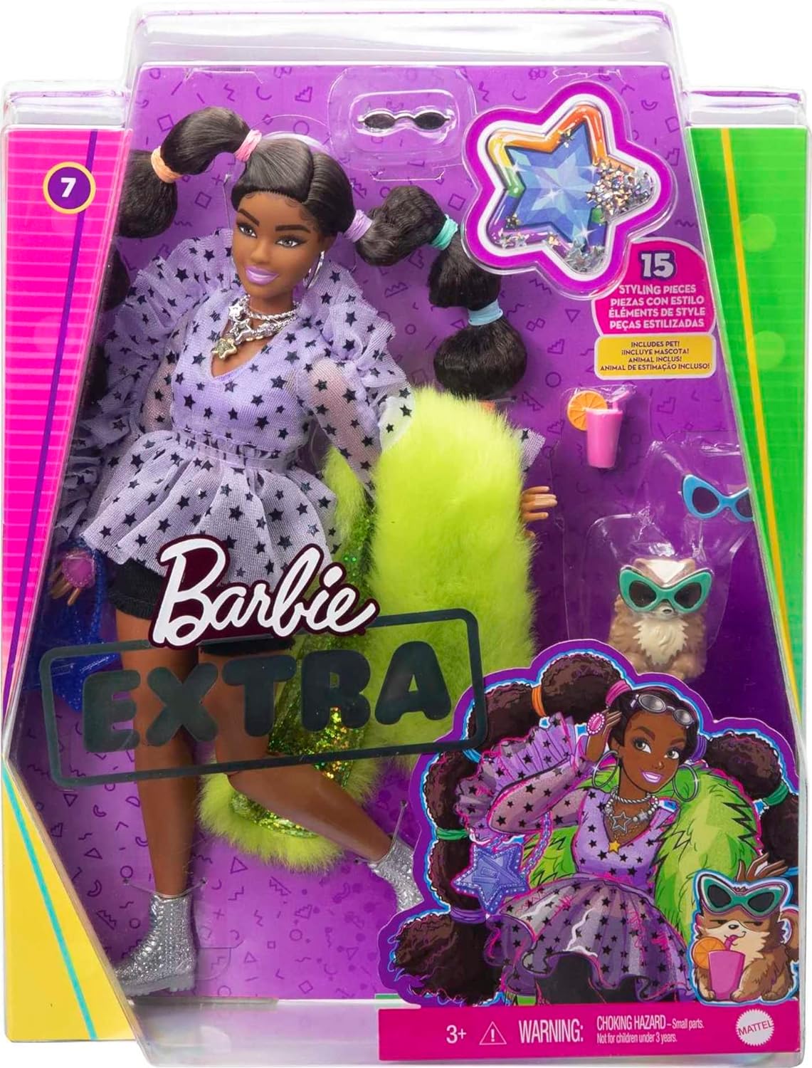 Muñeca Barbie Extra #7 Articulada Original Mattel