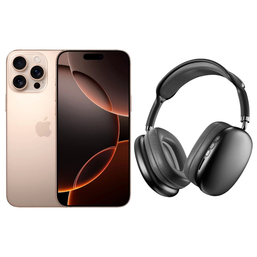 iPhone 16 Pro Max 256GB Desierto CHIP Desbloqueado + Diadema Genérica