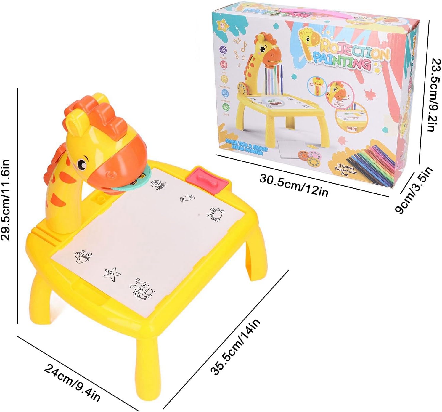 Mesa de Proyector de Dibujo para Niños, Escritorio de Dibujo con Proyecto