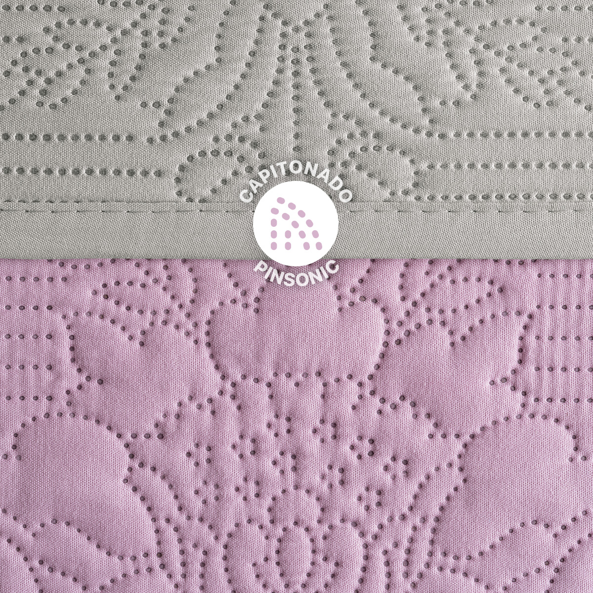 Edredón Ligero Queen Size Doble Vista con Funda Violeta - Gris REAL TEXTIL