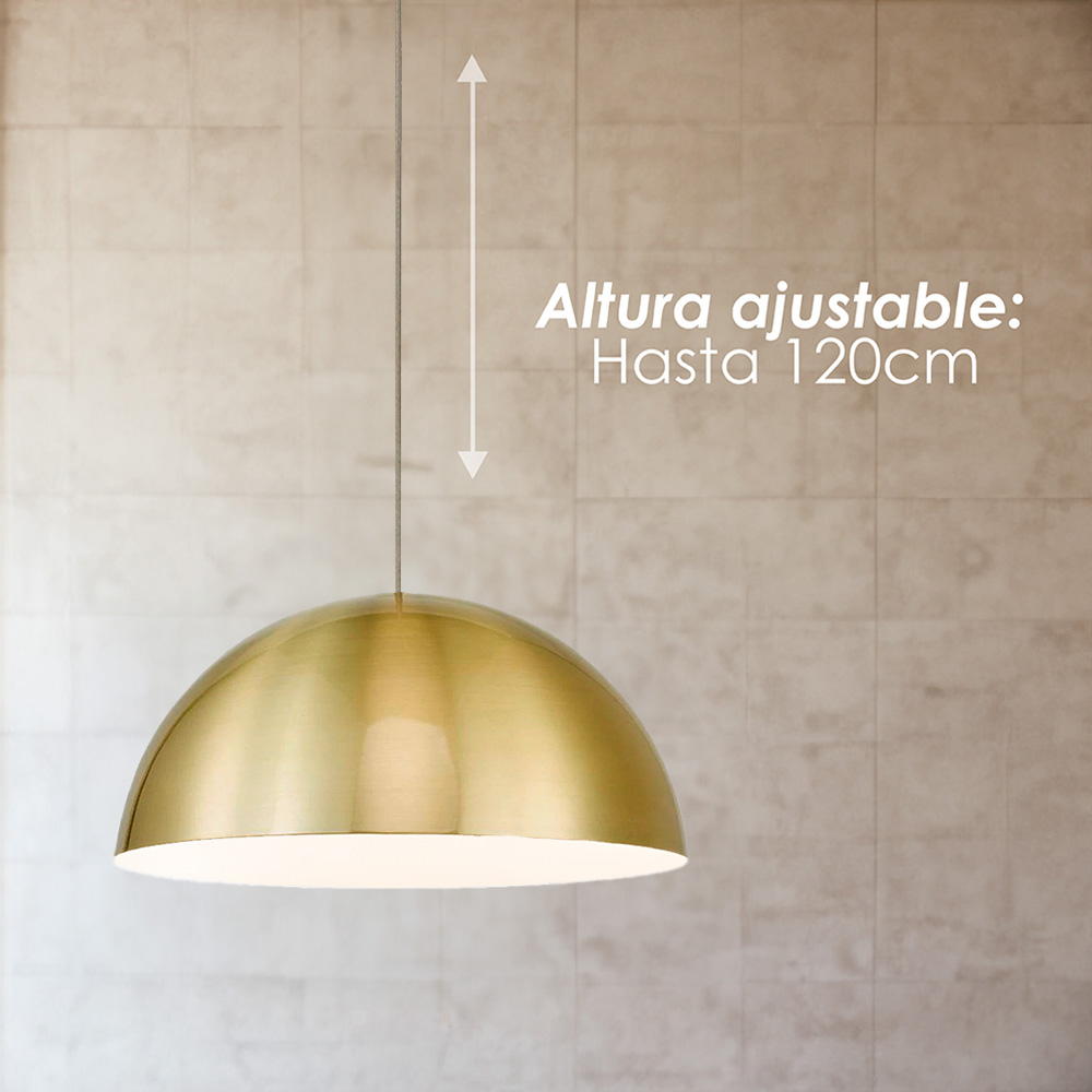 Lámpara Colgante Cúpula Ilios Innova Cúpula Color Dorado