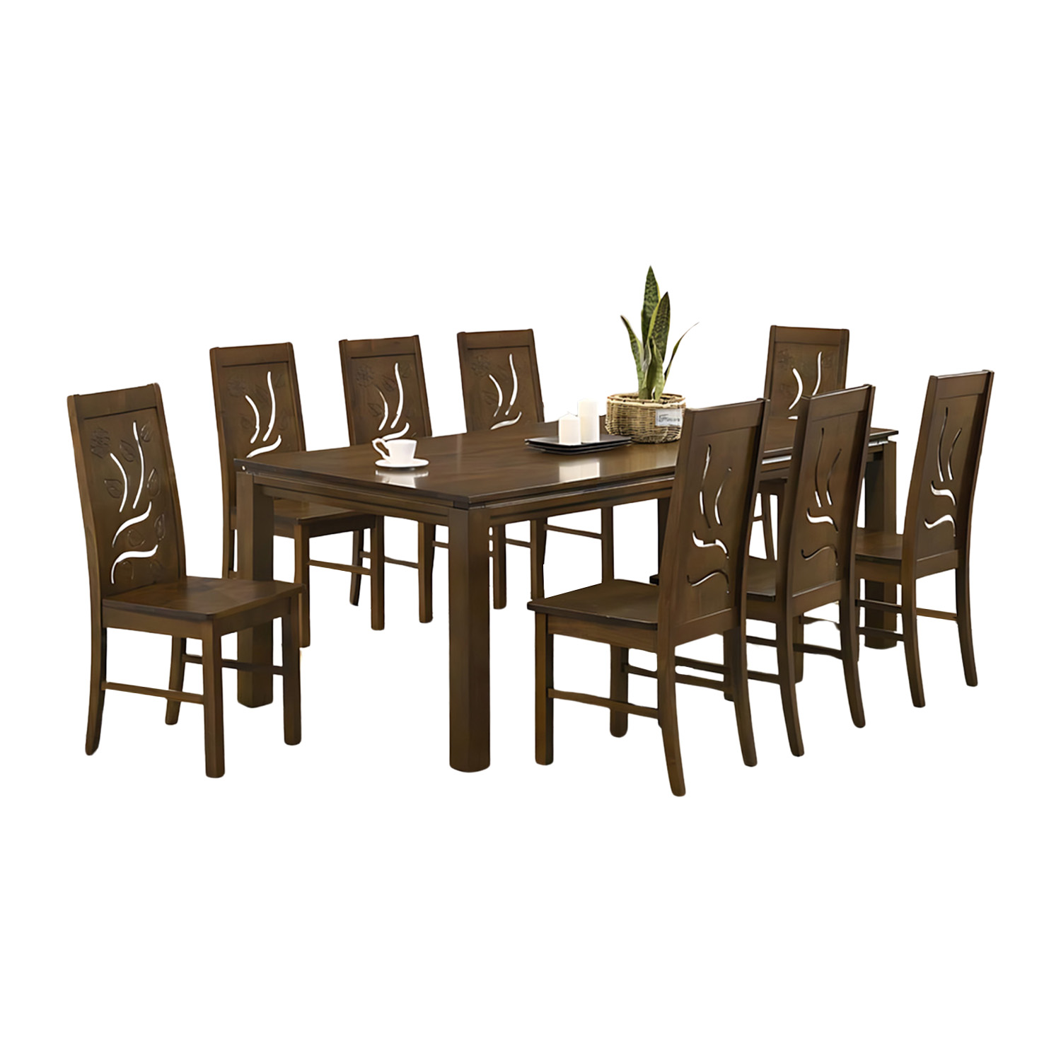 Comedor Elegante de Madera de 8 Sillas Bossa Helios