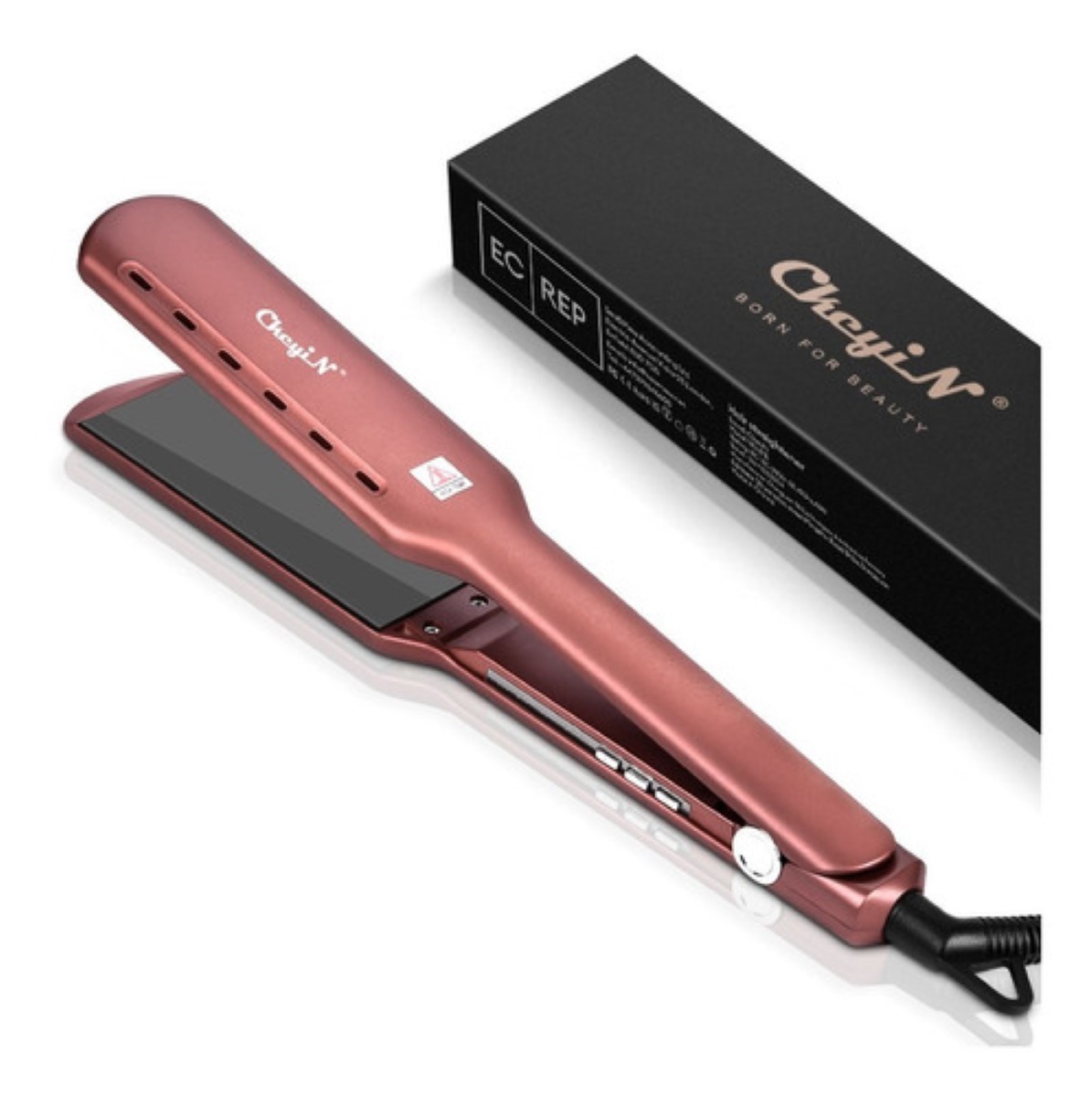 Plancha De Cabello Ckeyin Profesional De Cerámica De 44 Mm rosa