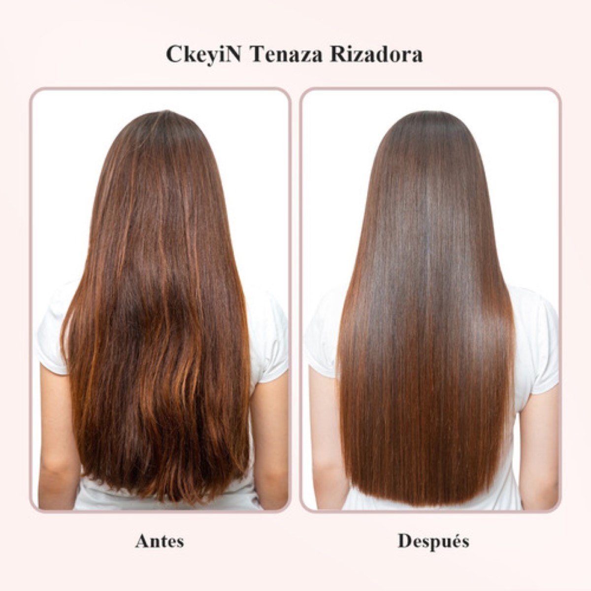 Plancha De Cabello Ckeyin Profesional De Cerámica De 44 Mm rosa