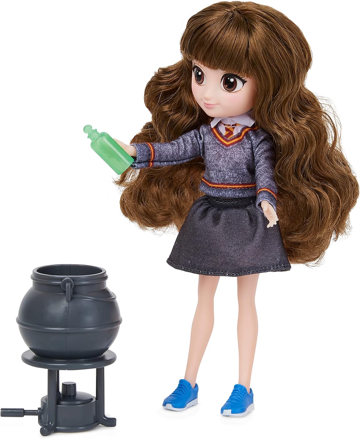  Muñeca  DE LUJO Hermione Granger Wizarding World, de 20.3 cm con 5 Accesorios y 2 atuendos niñas de 5 años