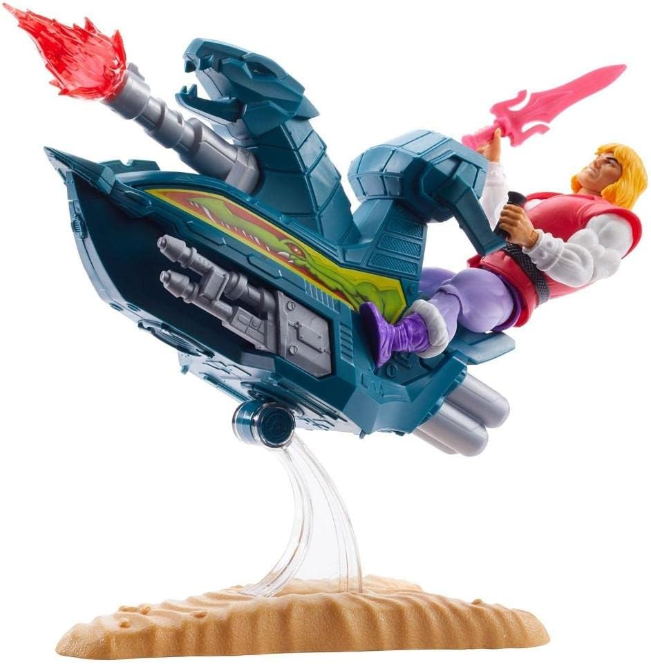 Vehículo Jet Sled Masters of the Universe con Figura de Acción Exclusiva Príncipe Adam MATTEL MOTU