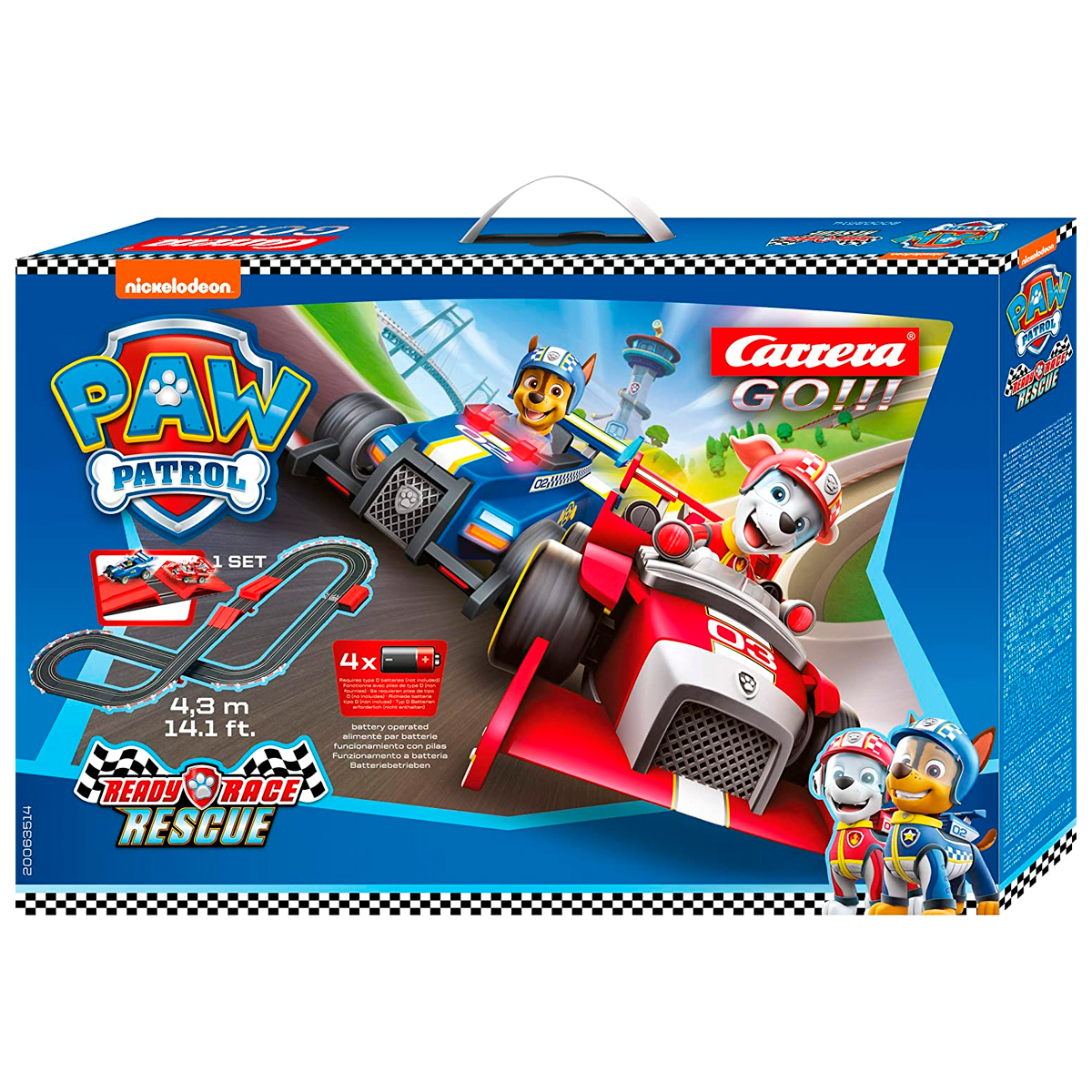 Pista Paw Patrol Carrera Go.