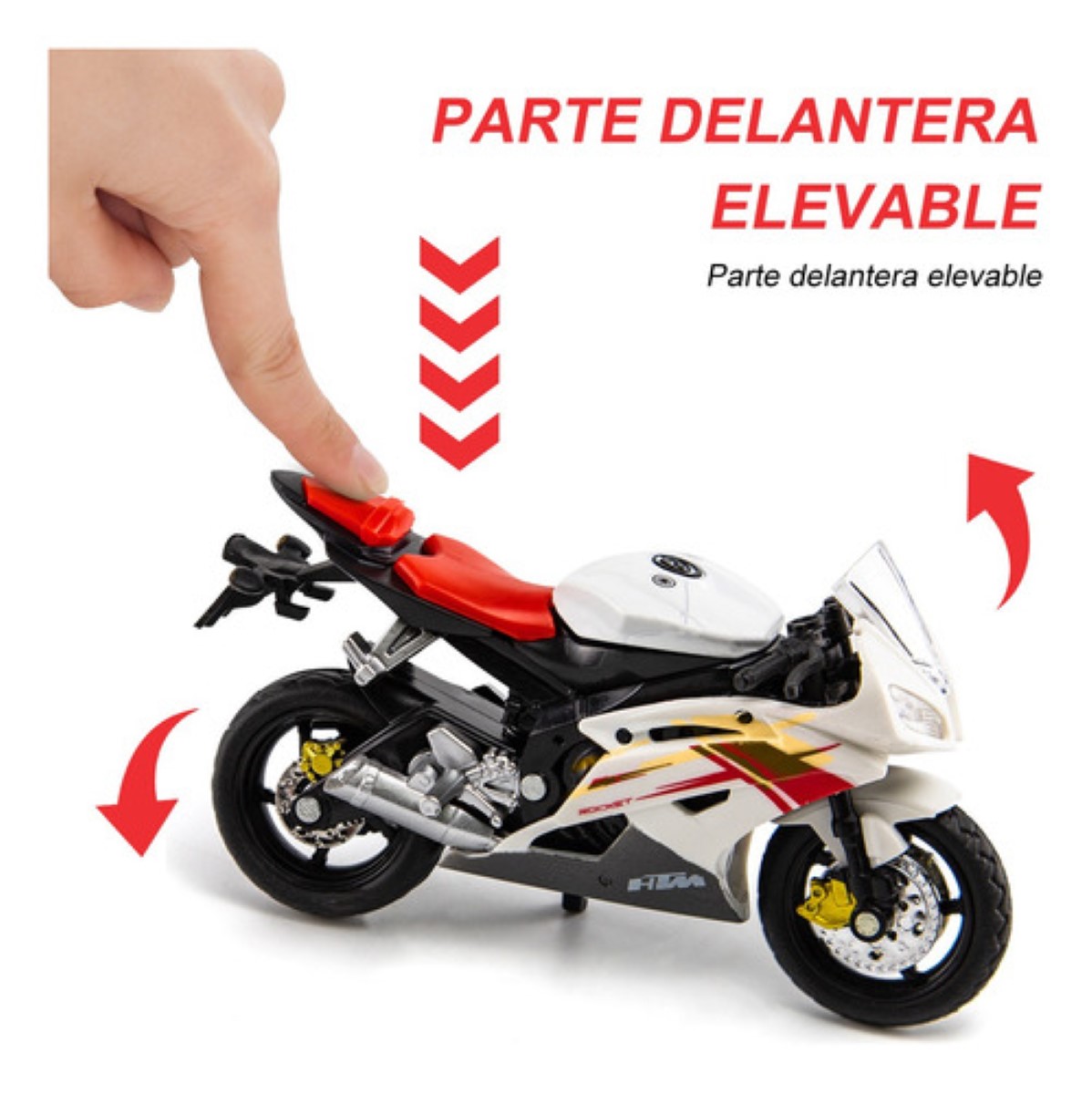Niño Alear Motocicleta Juguete Carros Más 3 Año Ducati848 Blanco