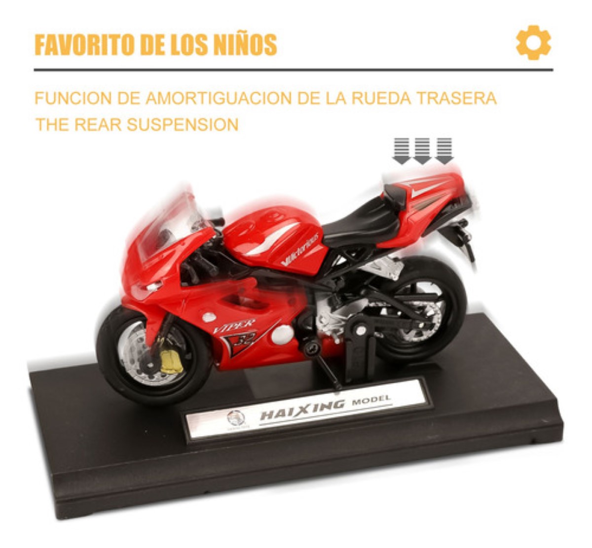 Niño Alear Motocicleta Juguete Carros Más 3 Años Escala 1:18 Ducati1098s Rojo
