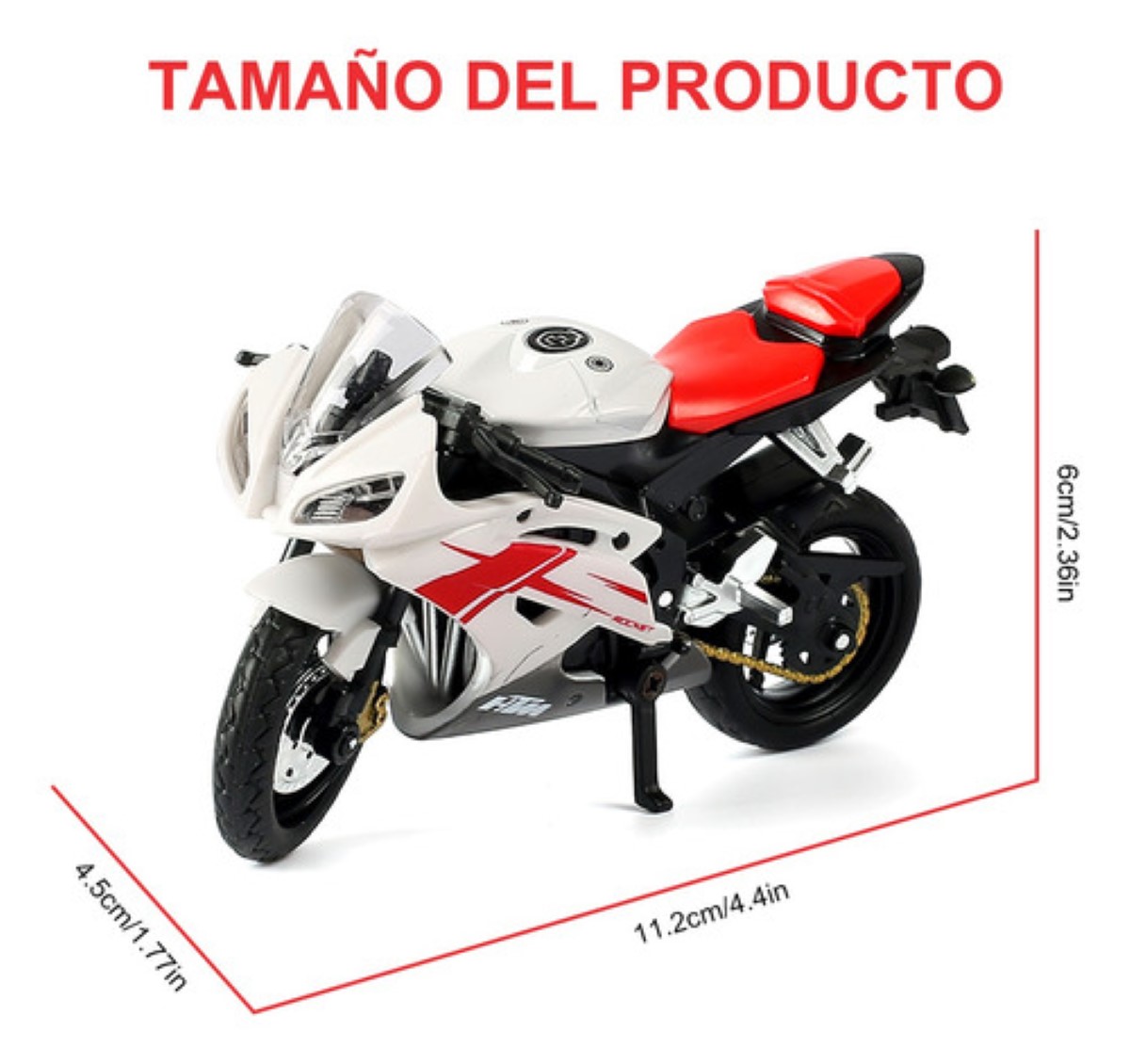 Niño Alear Motocicleta Juguete Carros Más 3 Año Ducati848 Blanco